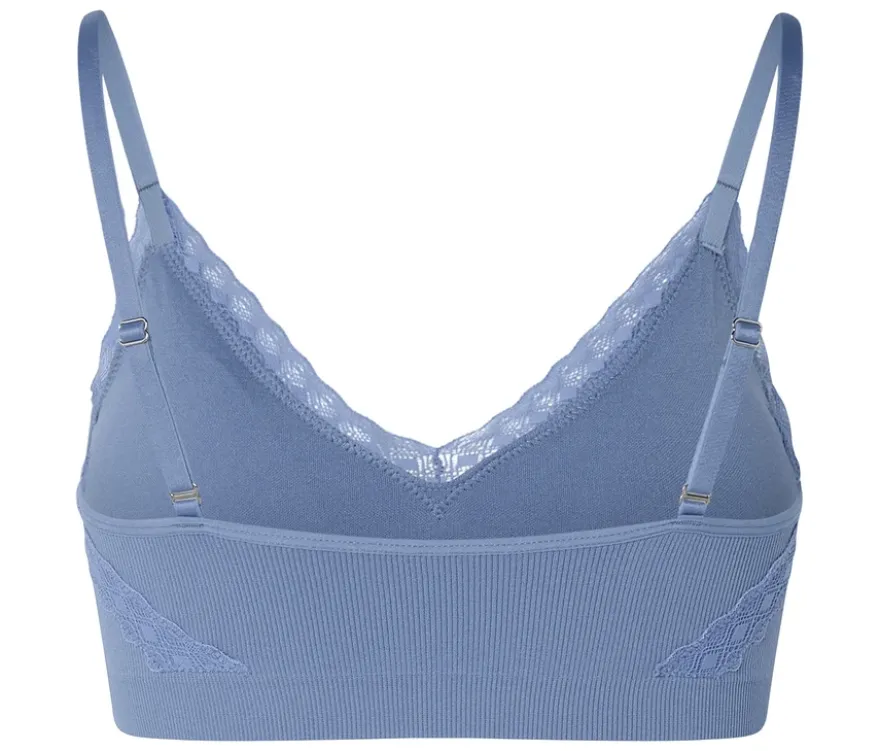 Seamless-Bustier, rauchblau