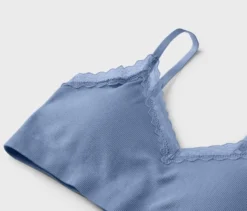 Seamless-Bustier, rauchblau