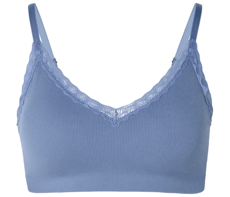 Seamless-Bustier, rauchblau