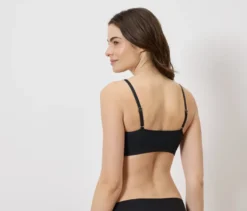 Seamless-Bustier, schwarz
