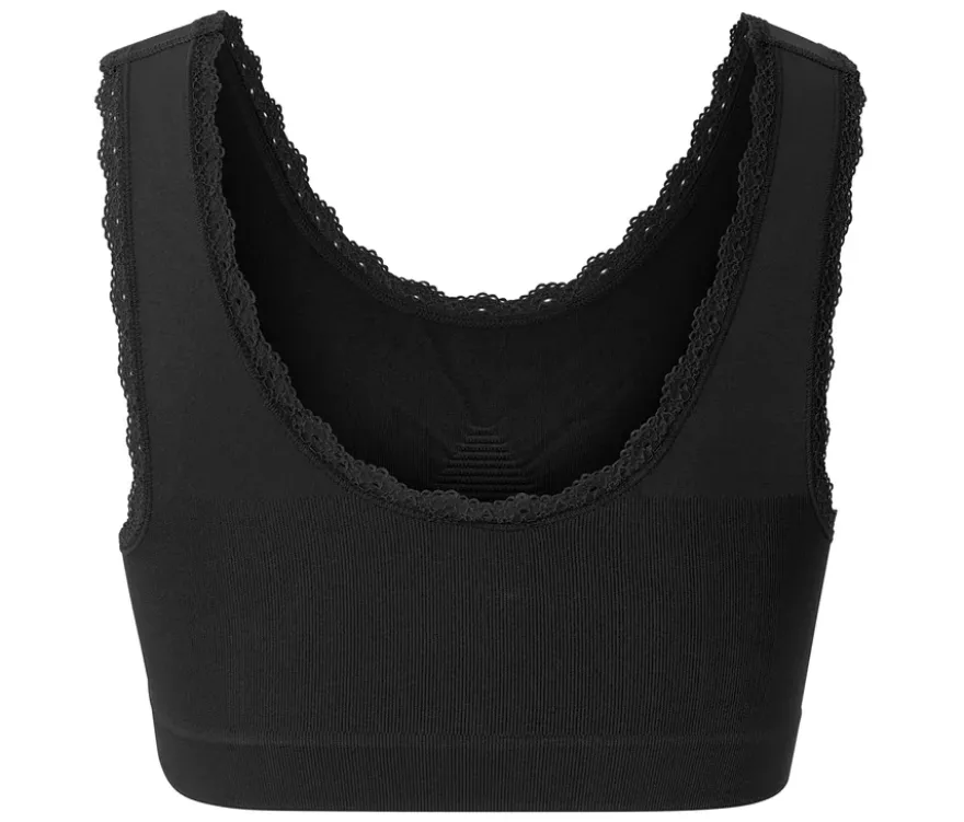 Seamless-Bustier, schwarz