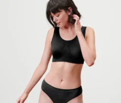 Seamless-Bustier, schwarz