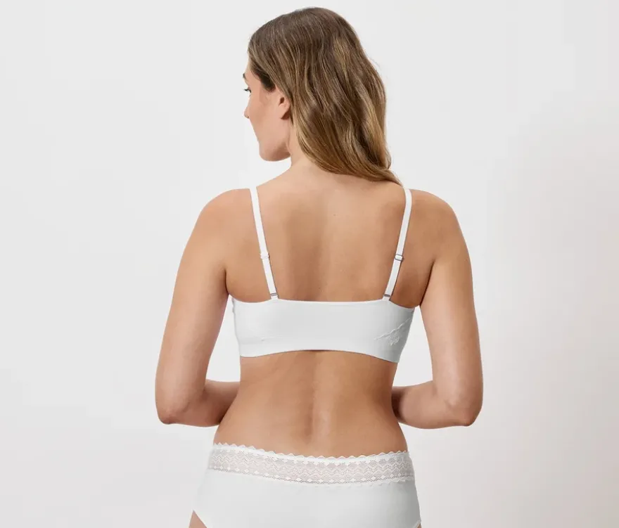 Seamless-Bustier, weiß
