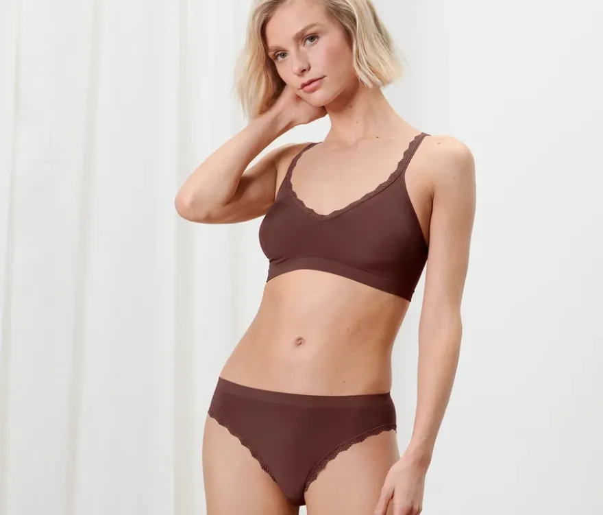 2 Seamless-Slips, braun