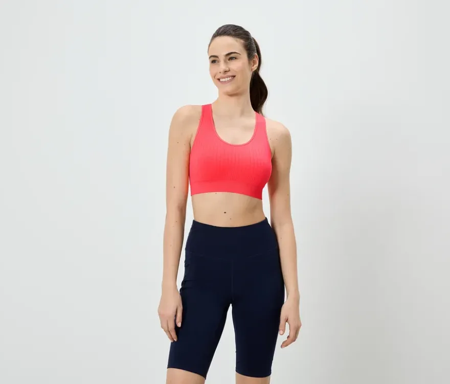 Seamless-Sport-BH, korallenrot