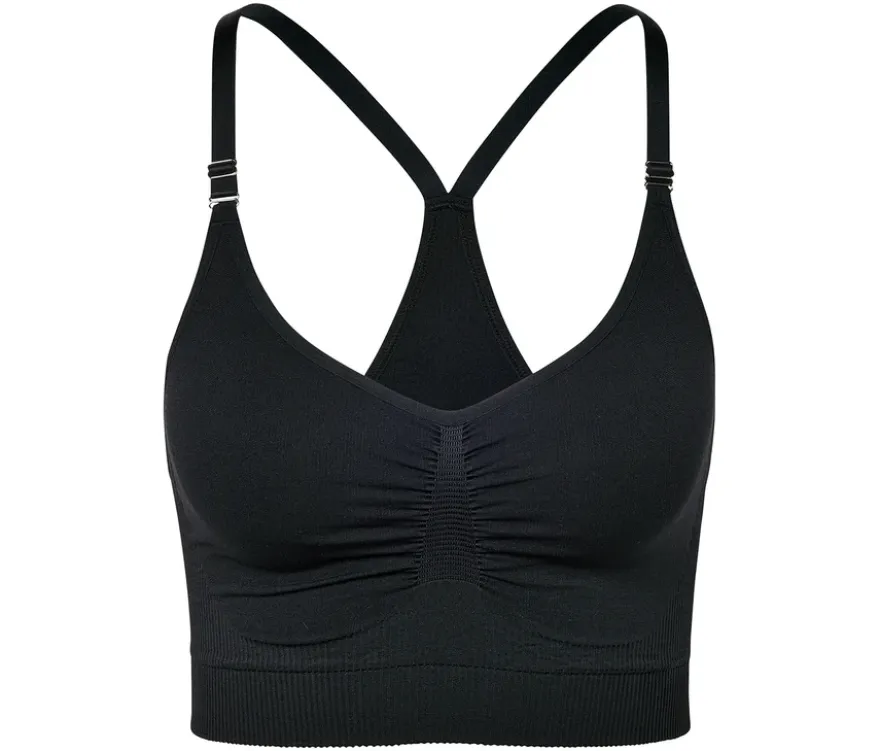 Seamless-Sport-BH, schwarz