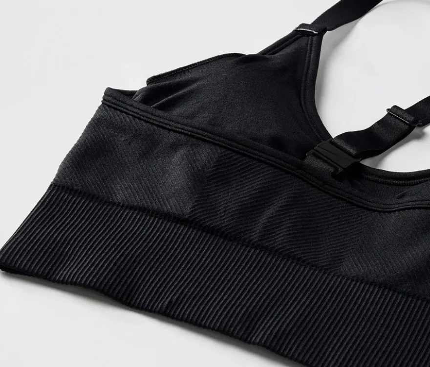 Seamless-Sport-BH, schwarz