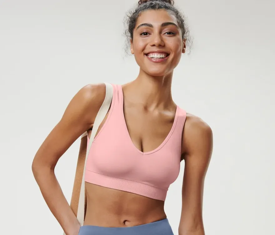 Seamless-Sport-Bustier, rosé