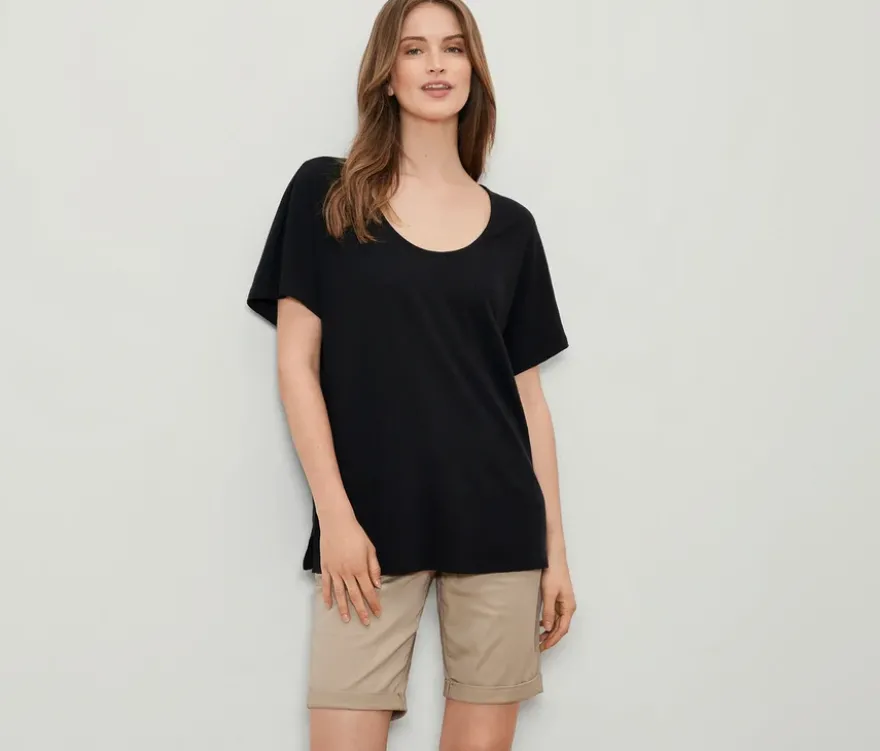Shirt aus Leinenmix