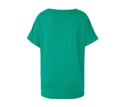 Shirt aus Leinenmix, aqua
