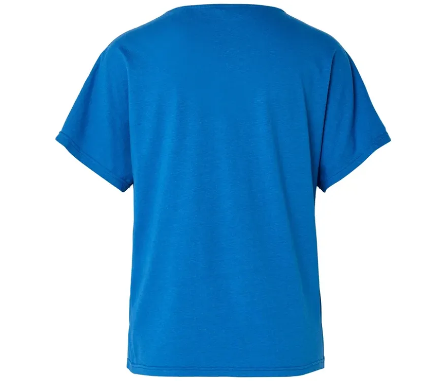 Shirt aus Leinenmix, blau