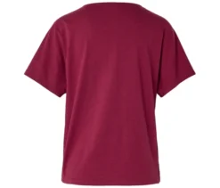 Shirt aus Leinenmix, dunkelrot