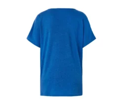 Shirt aus Leinenmix, kobaltblau