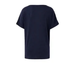 Shirt aus Leinenmix, navy