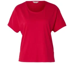 Shirt aus Leinenmix, rot
