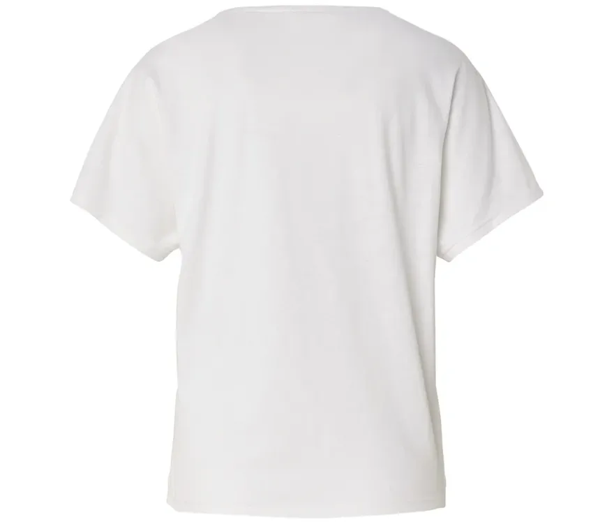 Shirt aus Leinenmix, weiß