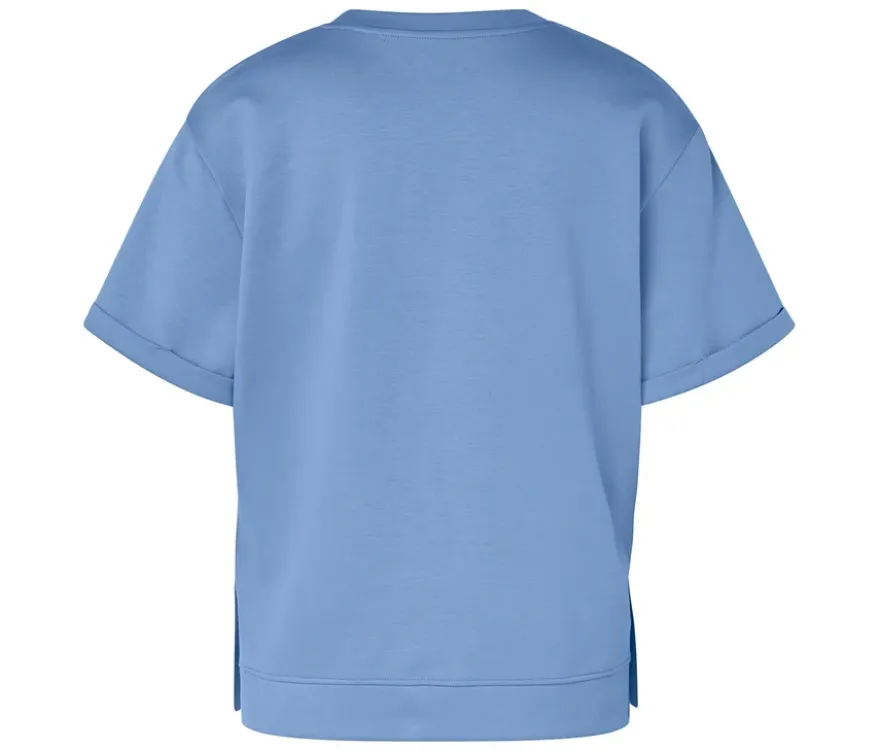 Shirt aus Modalmix, blau