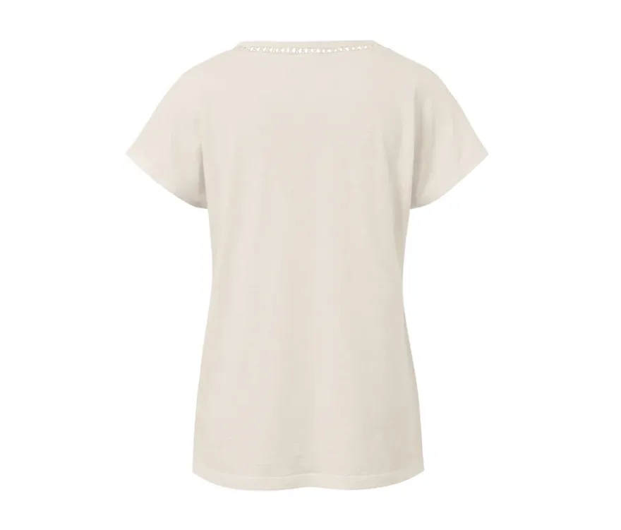 Shirt aus Modalmix, cremeweiß