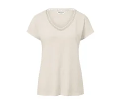 Shirt aus Modalmix, cremeweiß