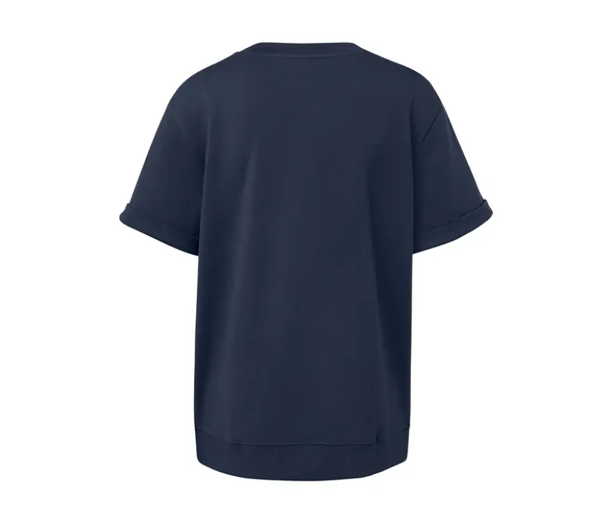 Shirt aus Modalmix, dunkelblau