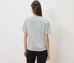 Shirt aus Modalmix, grau meliert