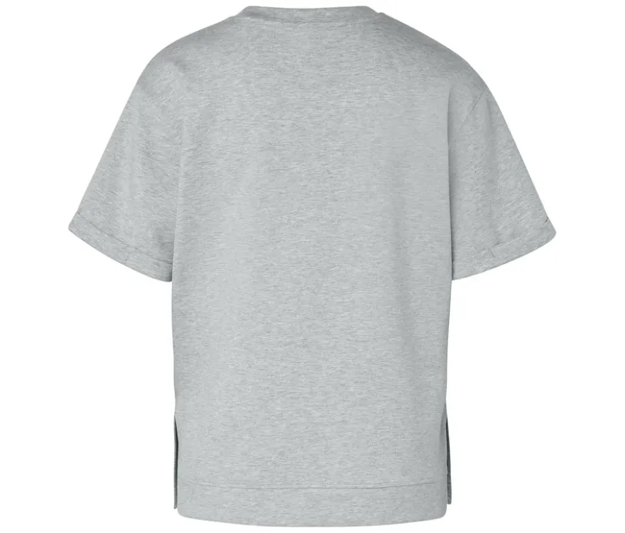 Shirt aus Modalmix, grau meliert