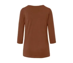Shirt mit 3/4-Arm, cognac