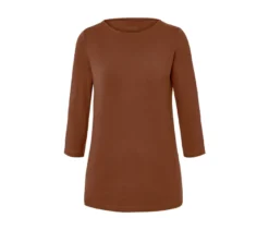 Shirt mit 3/4-Arm, cognac