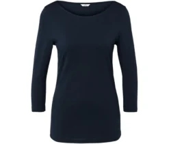 Shirt mit 3/4-Arm, dunkelblau