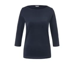 Shirt mit 3/4-Arm, dunkelblau