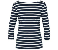 Shirt mit 3/4-Arm, dunkelblau gestreift