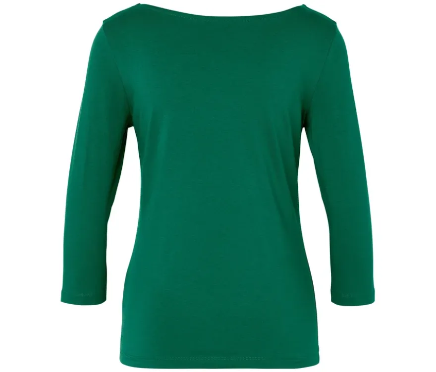 Shirt mit 3/4-Arm, grün