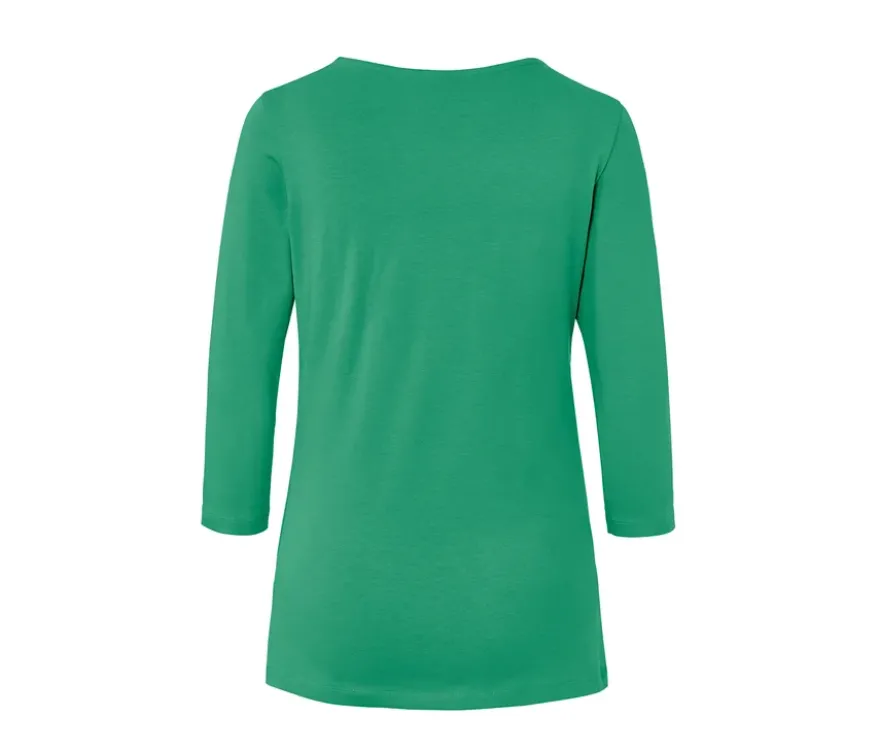Shirt mit 3/4-Arm, grün