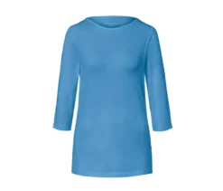 Shirt mit 3/4-Arm, hellblau