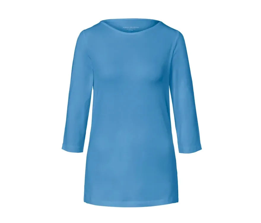 Shirt mit 3/4-Arm, hellblau