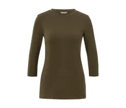Shirt mit 3/4-Arm, khaki