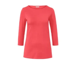 Shirt mit 3/4-Arm, koralle