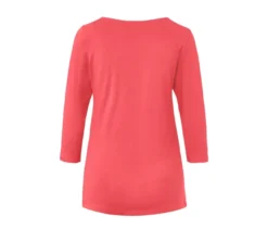 Shirt mit 3/4-Arm, koralle