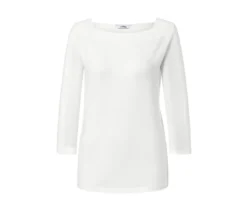 Shirt mit 3/4-Arm, weiß