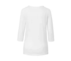 Shirt mit 3/4-Arm, weiß