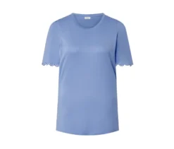 Shirt mit Raffung, hellblau