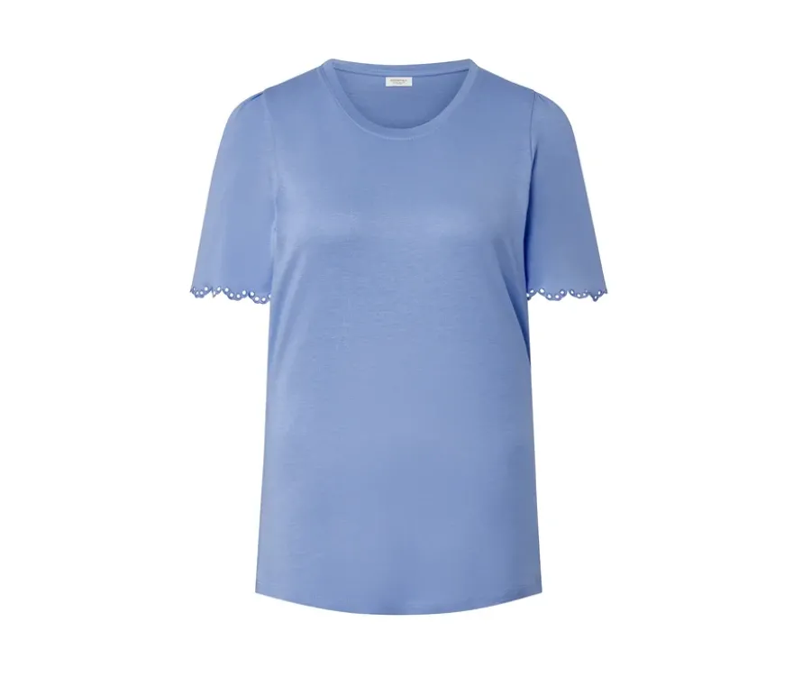 Shirt mit Raffung, hellblau