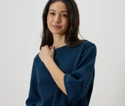Shirt mit Struktur, dunkelblau