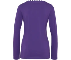 Shirt mit Wellenkante, lila