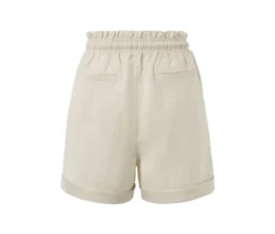 Shorts aus Leinenmix, sandfarben