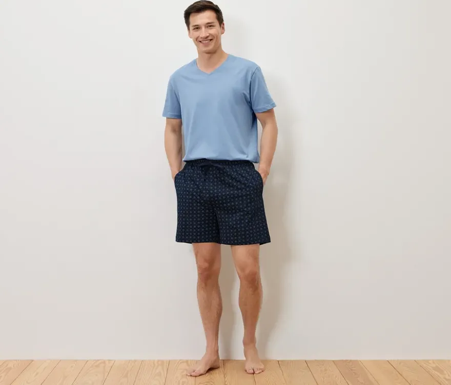 Shorty-Pyjama-Set, Alloverprint
