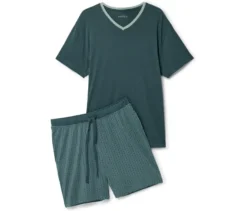 Shorty-Pyjama-Set, Alloverprint