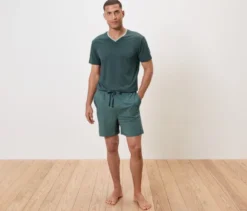 Shorty-Pyjama-Set, Alloverprint