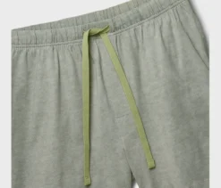 Shorty-Pyjama-Set, grün/grün-weiß gestreift