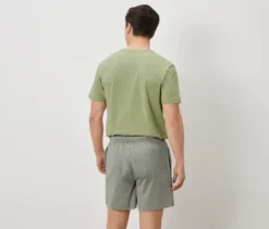 Shorty-Pyjama-Set, grün/grün-weiß gestreift